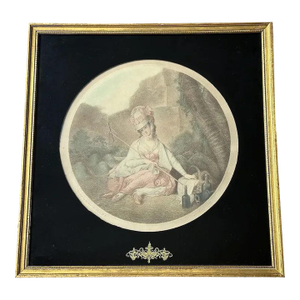 Antique Framed Engraving: "SOPHIA" by Michael William Peters