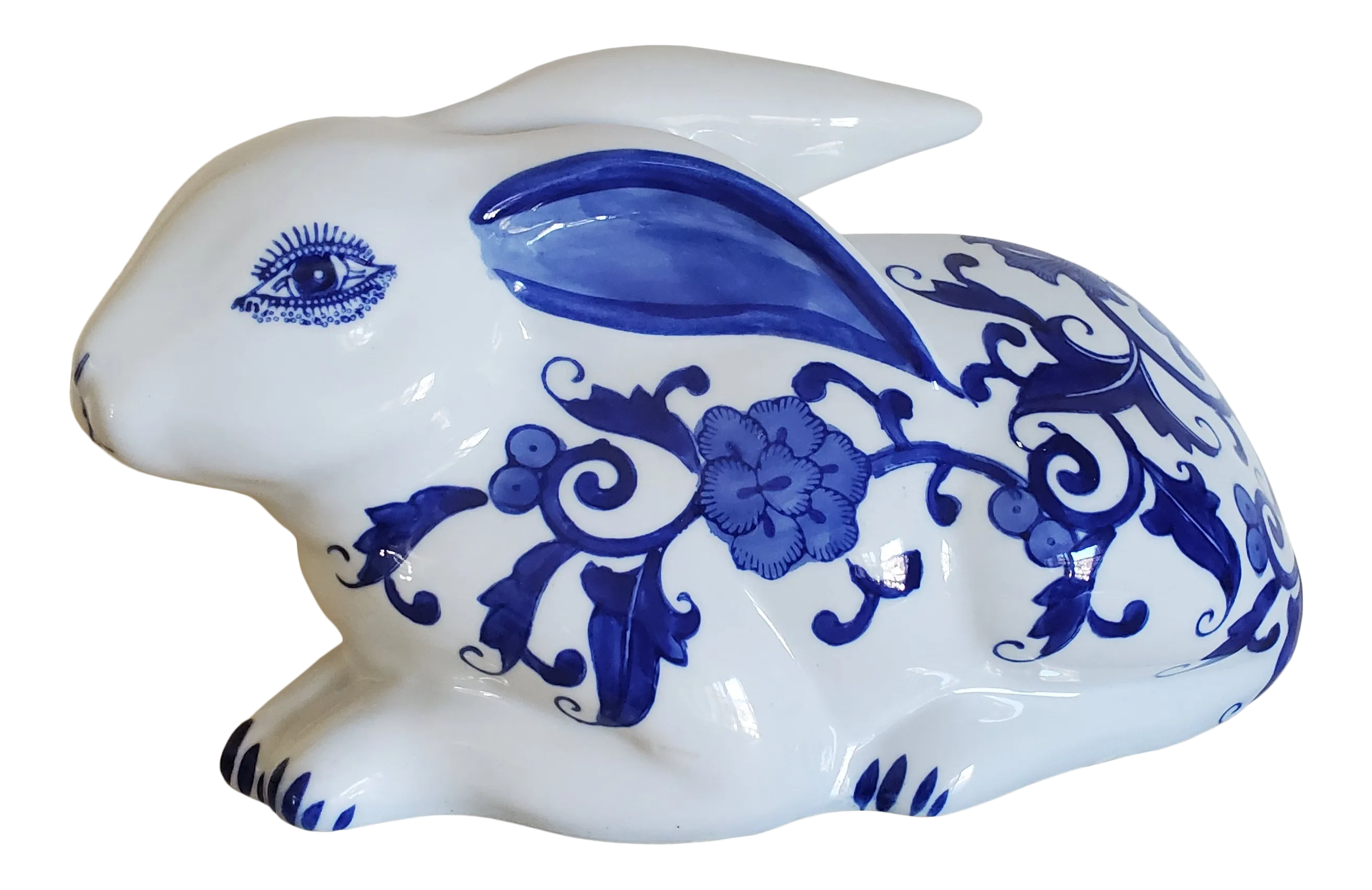 Blue and white rabbit figurines Outlet