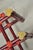 Vintage McGuire Red Rattan Bamboo and Brass Glass Top Square Coffee Table For Sale - Image 12 of 12
