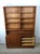 Danish Modern Two Piece Shelving Unit With Adjustable Shelves and Sliding Door Cabinets For Sale - Image 15 of 17