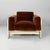 Italian mid-century modern brown velvet and white wood armchairs Bastiano by Afra and Tobia Scarpa for Gavina, 1960s Pair...