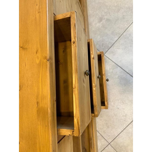 Antique Wood Apothecary Shop Cabinet For Sale - Image 6 of 12