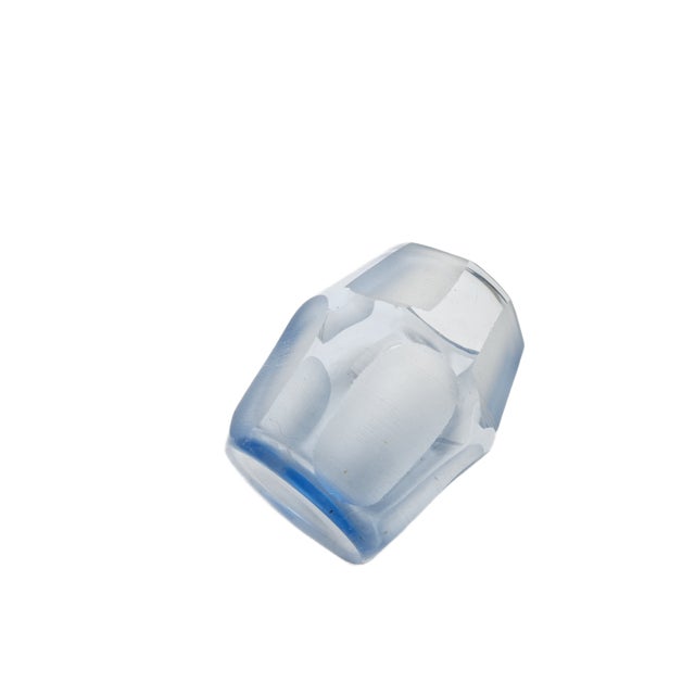 Postmodern Crystal Vase, Poland, 1950s For Sale - Image 9 of 13