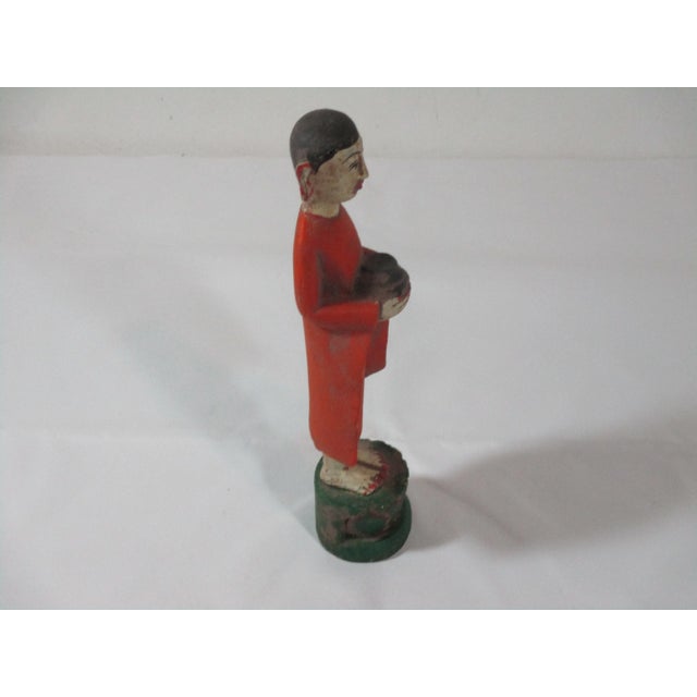 Tribal 1970s Carved Wood Egyptian Figurine For Sale - Image 3 of 10