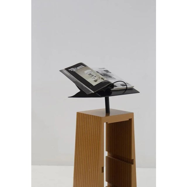 Black Modern Essaime Lectern by Stéphane Millet for Quart De Poil, 1992 For Sale - Image 8 of 11