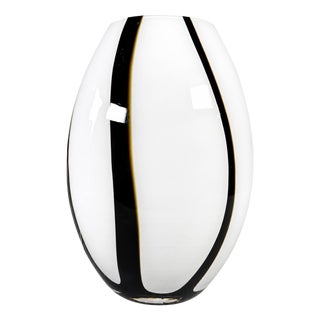 Vintage Glass Table Lamp by Volux, Italy, 1980s For Sale