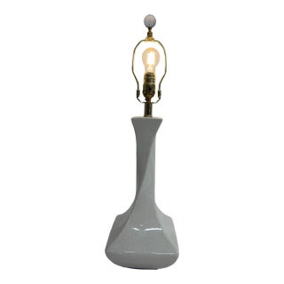 Heath Original Eggshell Crackletable Lamp For Sale