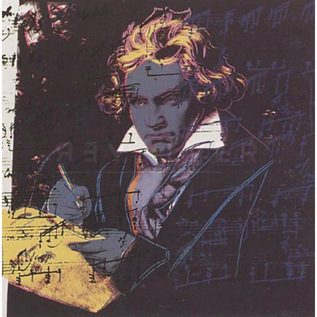 Andy warhol (sunday b. Morning), beethoven 393, silkscreen print silkscreen print from photo negatives of original factory...