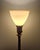 Metal Vintage Neoclassical Rembrandt Brass & Onyx Torchiere Table Lamp For Sale - Image 7 of 11