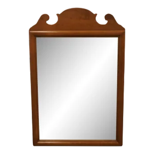 Ethan Allen Heirloom Nutmeg Maple Colonial Early American 30" Dresser / Wall Mirror 10-5020