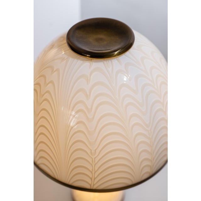 Murano Glass Table Lamps by F. Fabbian for Mazzega, 1970s, Set of 2 For Sale - Image 9 of 12