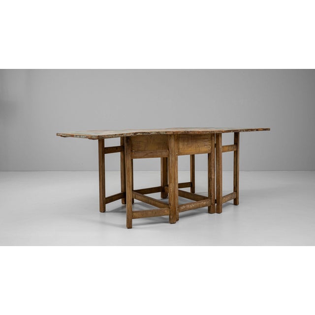 Traditional 19th Century Sweden Traditional Antique White Wood Console Table For Sale - Image 3 of 11