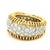 Vintage 18k Gold Diamond Bombe Band Ring, Circa 1980s, Size 5.75 For Sale In Miami - Image 6 of 9