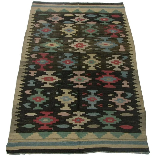 Early 20th Century 1920 Antique Bessarabian Rug For Sale - Image 5 of 9