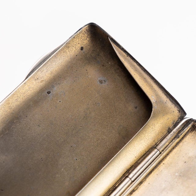 1910s Antique 20th Century English Silver & Gold Business Card Case, Chester, 1911 For Sale - Image 5 of 13