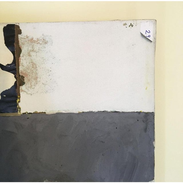 Forest Green Ermete Lancini, Abstract Collage, 1960, Mixed Media For Sale - Image 8 of 18