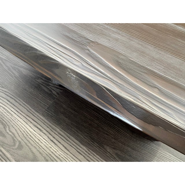 Rh Leon Rectangular Coffee Table 48" | Black Douglas Fir | Designed by Harrison & Nicholas Condos For Sale - Image 13 of 18