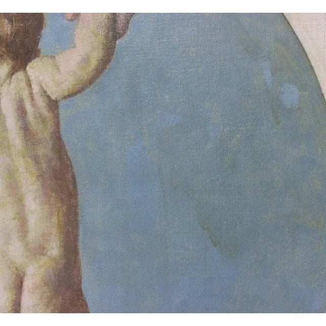 Wood William a Smith Oil Painting of a Baby For Sale - Image 7 of 12