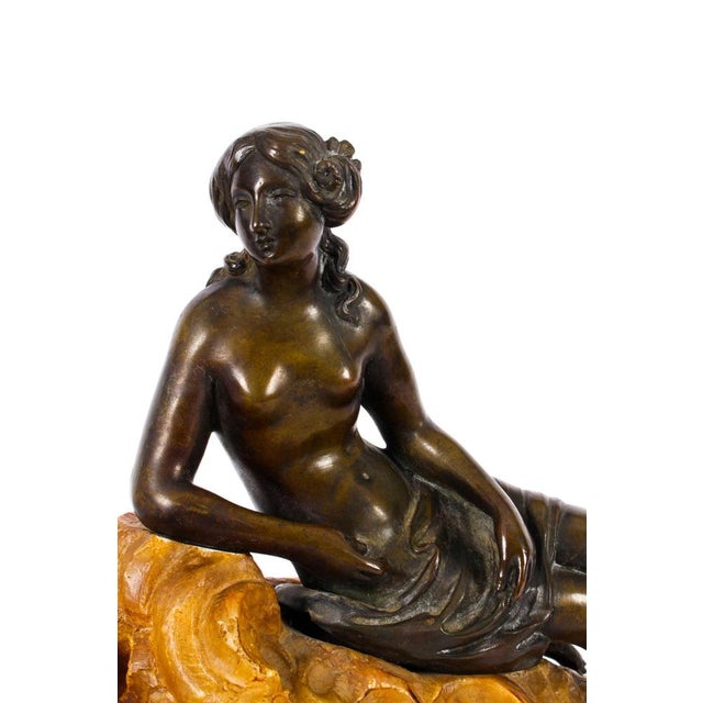 Bronze Semi-Nude Classical Ladies Sculptures or Bookends, 19th Century, Set of 2 For Sale - Image 13 of 17