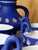 Blue Sculptural Ceramic Coffee Set by HOY, 1980s, Set of 12 For Sale - Image 8 of 18
