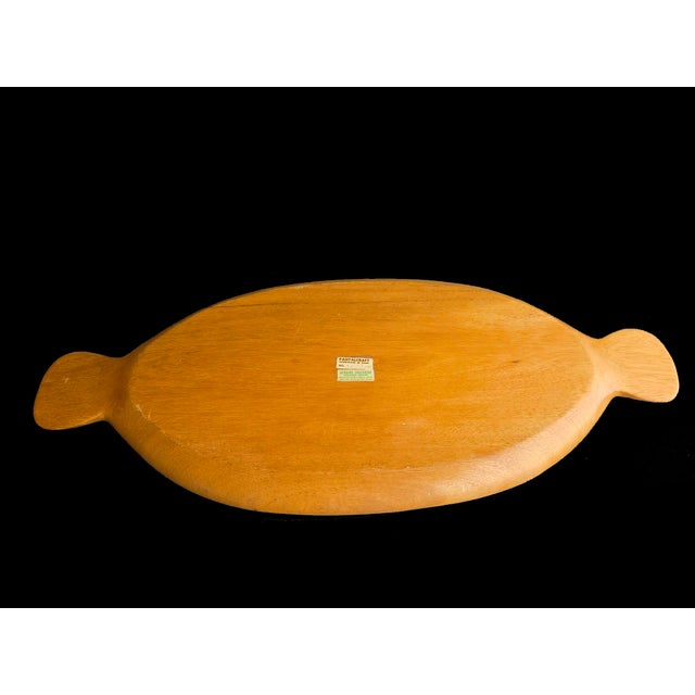 Raymor 1960s Taverneau Wood Partitioned Tray/Platter Designed by Arthur Umanoff for Pantalcraft For Sale - Image 4 of 15