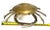 Vintage Large Coastal Brass Crab Sculpture Lidded Box For Sale - Image 9 of 9