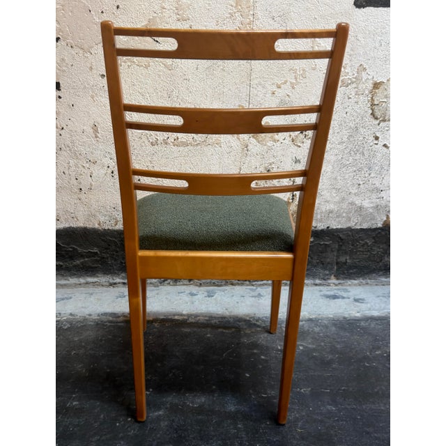 Wood Vintage Mid-Century Swedish Modern Birch Dining Chairs - Set of Four Restored For Sale - Image 7 of 11