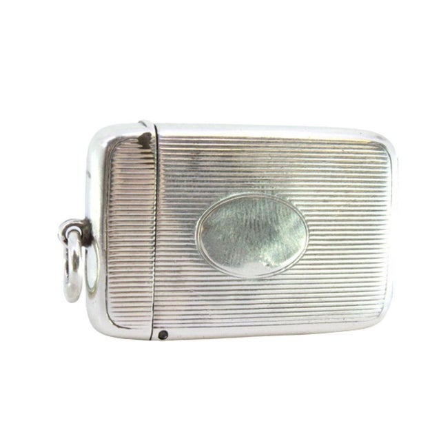 Silver Silver Matchbox with Top Strips For Sale - Image 8 of 8