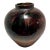 1991 Vintage Studio Art Pottery Drip Copper Glaze Ceramic Vase Signed 5" For Sale