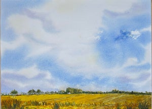 Giclee Print Watercolor “Idaho Farm Sky”