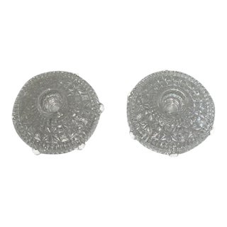 1940s Vintage Anchor Hocking Candle Holders - a Pair For Sale