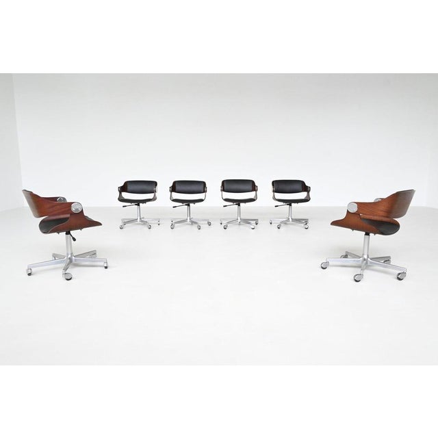 Vintage German Dining Chairs in Teak by Eugen Schmidt, 1965, Set of 6 For Sale - Image 4 of 18