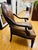 Traditional Bernhardt Oval Back Regency Style Nail Head Accent Armchair For Sale - Image 3 of 11