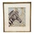 Vintage Art Deco Turner Art Zebra Framed Print For Sale