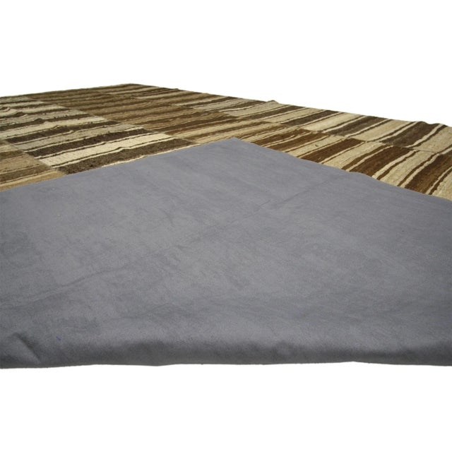 Mid 20th Century Mid 20th Century Wabi-Sabi Turkish Kilim Rug - 10'09 X 14'10 For Sale - Image 5 of 7