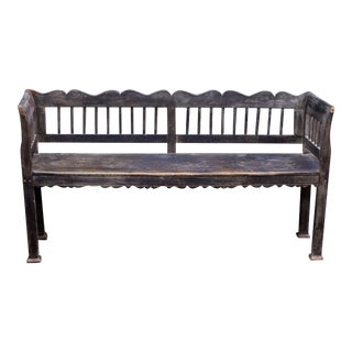 19th Century Swedish Painted Bench For Sale