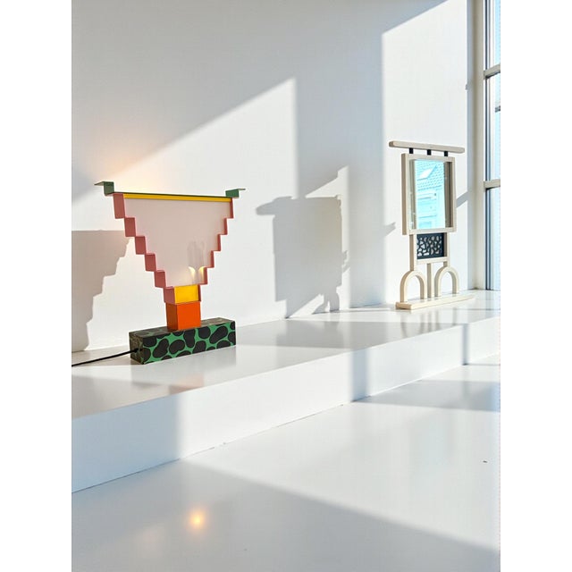Ruskin Table Lamp by George Sowden and Nathalie du Pasquier For Arc 74, 1984 For Sale - Image 4 of 14