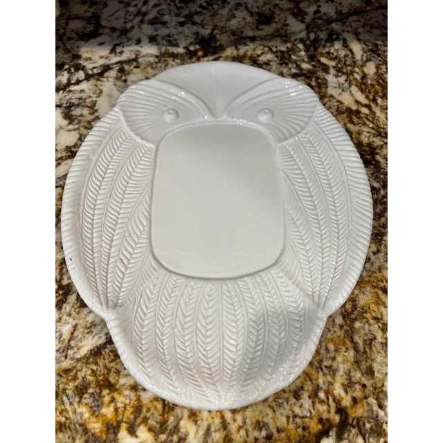 Late 20th Century Vintage Owl Soup Tureen With Plate & Ladle, Made in Italy For Sale - Image 5 of 10