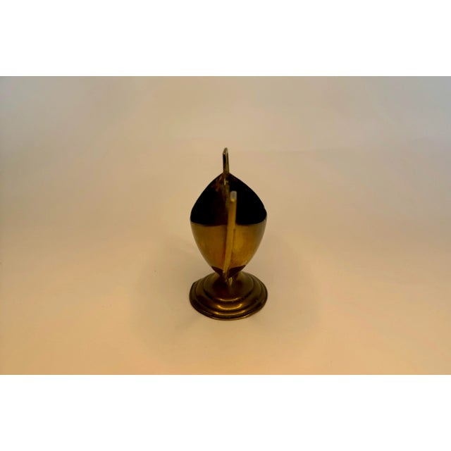 Brass Classical Greek Style Small Solid Brass Urn For Sale - Image 8 of 11
