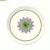 Multi Colored Snowflake / Sunflower Motif Wall Plate Curation - Group of 5 For Sale - Image 4 of 9