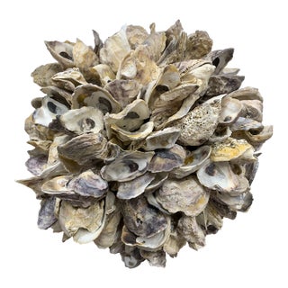 Vintage 1980’s Oyster Shell Orb For Sale