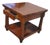 1990s Farmhouse Rustic Wood End Table With a Dome Studded Apron For Sale