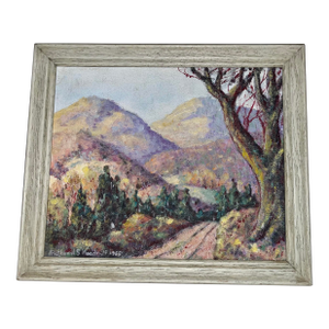 Richard S Woodruff Acrylic on Board 1965 Landscape Painting