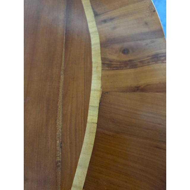 1980s Oval Table in Walnut-Veneered Fir, 1980s For Sale - Image 5 of 6