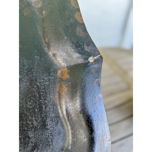 Antique 19th Century Hand-Painted Tole Tray Bird & Floral Motif Estate Find 29”x 21” For Sale - Image 4 of 6