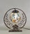 Adrien Mazoyer A wonderful French art deco lamp made around 1925-1930. A wrought iron base holds a nice enameled ball...