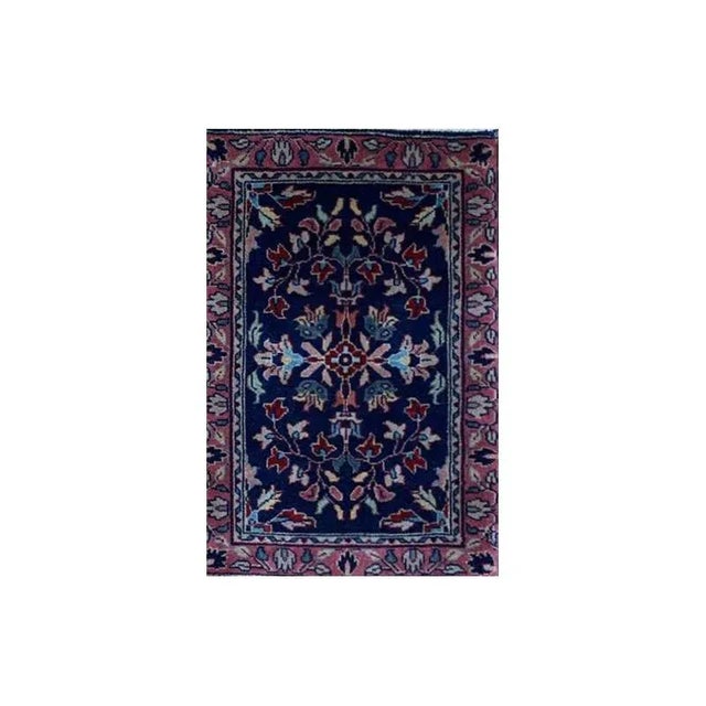 Handwoven Persian Sarouk Style Area Rug 1’4″ X 2’0″ For Sale - Image 11 of 11