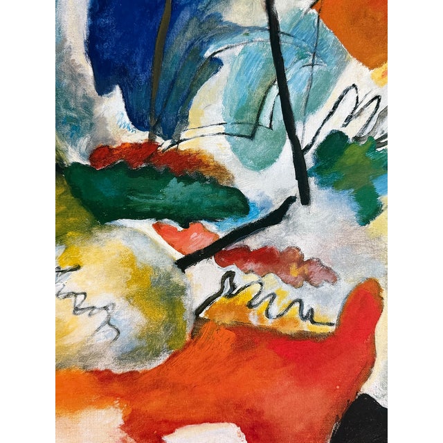 Rare Vintage 1988 Wassily Kandinsky, Improvisation 31 (Sea Battle) 1913 Museum Poster Printed in France For Sale - Image 10 of 11