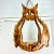 1970s Vintage Boho Chic Folk Art Burnt Pine Owl Hanging Planter. For Sale - Image 10 of 12