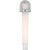 Windsor Smith for Visual Comfort Signature Arena 20" Sconce in Polished Nickel with White Ribbed Glass For Sale